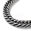 Ion Plating(IP) 304 Stainless Steel Cuban Link Chain Necklace NJEW-P288-01C-AS-2