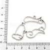 Zinc Alloy Open Back Bezel Pendants PALLOY-D580-05P-D-3