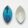 Pointed Back Glass Rhinestone Cabochons RGLA-T083-6x12mm-14-2