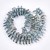 Electroplate Glass Beads Strands EGLA-S176-05B-B05-2