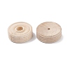 (Defective Closeout Sale: Crack) Unfinished Wooden Wheels WOOD-XCP0001-51-3