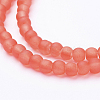 Baking Paint Transparent Glass Bead Strands GLAA-S031-4mm-27-3