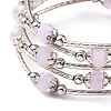 Fashion Glass Beads Wrap Bracelets BJEW-JB04989-03-4