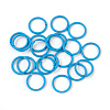 Spray Painted Iron Open Jump Rings IFIN-F149-B10-2
