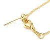 Brass Cable Chain Adjustable Slider Necklaces NJEW-B119-09G-1