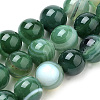 Natural Striped Agate/Banded Agate Beads Strands X-G-S259-04E-8mm-1