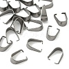 Tarnish Resistant 201 Stainless Steel Snap on Bails X-STAS-Q007-1-1