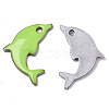 201 Stainless Steel Enamel Pendants STAS-N088-16F-2