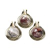 Natural Mexican Agate Pendants G-M405-06G-05-1