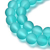 Baking Paint Transparent Glass Bead Strands X-GLAA-S031-10mm-18-4