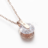 304 Stainless Steel Pendant Necklaces NJEW-O118-33-3