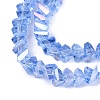 Electroplate Transparent Glass Beads Strands LS-EGLA-Q139-01A-A22-3