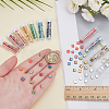240Pcs 12 Colors 2-Hole Baking Paint Glass Seed Beads SEED-ME0001-10D-3