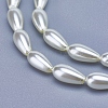 Teardrop Shaped Painted Glass Pearl Beads X-HY-AB416-EM099-5