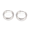 Tarnish Resistant 304 Stainless Steel Huggie Hoop Earrings EJEW-G272-02-14mm-P-1