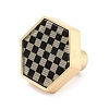 Hexagon with Grid Pattern Brass Box Handles & Knobs DIY-P054-A01-2