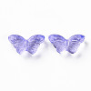 Transparent Spray Painted Glass Beads LS-GLAA-S190-018A-06-2