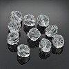 Transparent Clear Frosted Acrylic Beads X-PL713Y-1-1