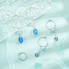 40Pcs 4 Colors PVD Vacuum Plating 316L Surgical Stainless Steel Hoop Earring Findings STAS-PH0001-60M-2