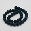 Frosted Natural Malaysia Jade Round Beads Strands X-G-E310-10mm-08-2