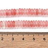 Cherry Quartz Glass Beads Strands GG-CBAC08A-A02-03-3