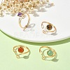 4Pcs 4 Style Alloy Wire Wrap Open Cuff Rings Set RJEW-TA00096-2