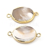 Natural Trochid Shell Connector Charms PEAR-P004-55LG-2