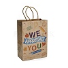 Teachers' Day Printed Kraft Paper Gift Tote Bags ABAG-K005-02-2