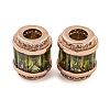Rack Plating Brass Micro Pave Cubic Zirconia European Beads KK-F089-31RG-05-1