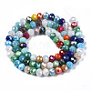 Electroplate Glass Beads Strands EGLA-N002-12J-2