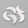 Plated Freshwater Shell Pendants SHEL-S269-20A-1
