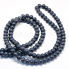Baking Paint Glass Round Bead Strands DGLA-Q019-8mm-55-3