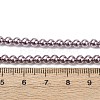 Electroplated Shell Pearl Beads Strands BSHE-G041-4mm-02-4