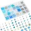 DIY Round Glass & CCB Plastic Beads Bracelets Making Kits DIY-FS0007-56A-3