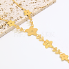 Vintage Flower Brass Link Ring Bracelets XK9574-2-4
