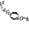 Tarnish Resistant 201 Stainless Steel Link Bracelet Settings Fit for Cabochons MAK-K023-01D-P-2