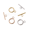 PVD Vacuum Plating 304 Stainless Steel Ring Toggle Clasps STAS-CJ0001-46-4