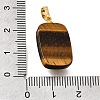 Natural Tiger Eye Pendants G-T151-02H-3