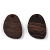 Natural Wenge Wood Pendants WOOD-T023-88-2