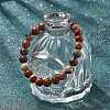 Natural Red Jasper Bead Stretch Bracelets X-BJEW-K212-B-012-5