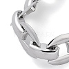 304 Stainless Steel Link Chain Bracelets for Women Men BJEW-Q343-14P-2