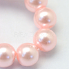 Baking Painted Pearlized Glass Pearl Round Bead Strands HY-Q003-4mm-70-3