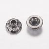 Brass Micro Pave Cubic Zirconia Bead Cap ZIRC-G122-51B-RS-1