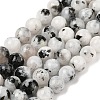 Natural Rainbow Moonstone Beads Strands G-Q1001-A05-03-01-2