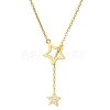 Star Alloy Crystal Rhinestone Lariat Necklaces for Women FS-WG0CF7B-01-2