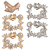 4Pcs 2 Colors Glass Rhinestone Shoe Decoration FIND-GO0002-28-1