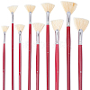9Pcs Sector Painting Brush AJEW-GF0004-56-1