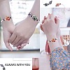 Adjustable Braided Nylon Cord Macrame Pouch Bracelet Making AJEW-SW00013-16-7