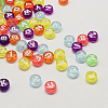 Transparent Acrylic Letter Beads X-TACR-Q004-M04-1