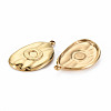 Ion Plating(IP) 304 Stainless Steel Pendant Cabochon Settings STAS-N097-106LG-NR-2